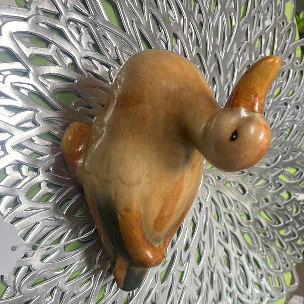 Vintage wooden duck